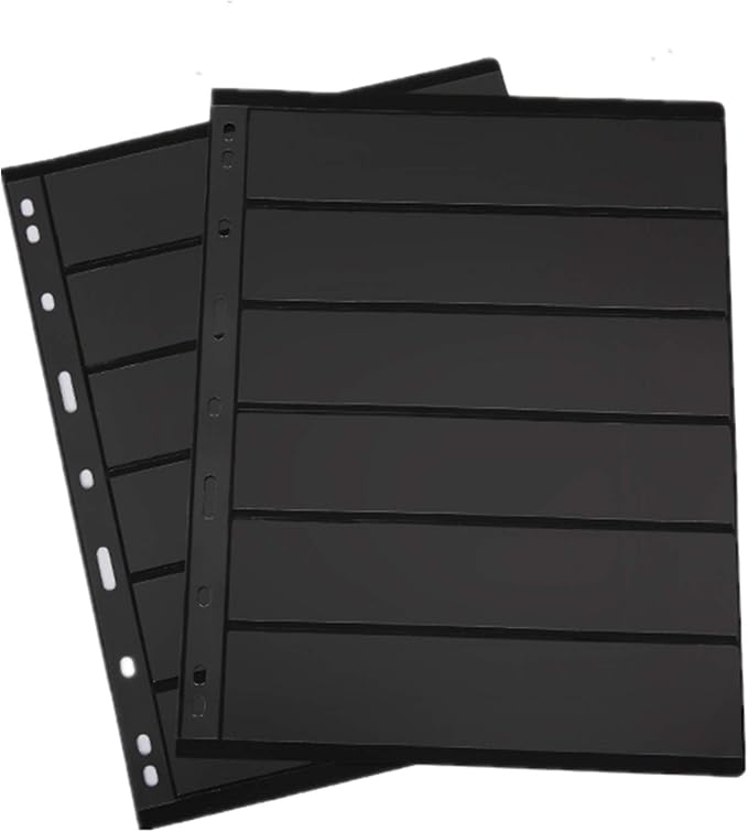 MUDOR 20 Sheets Stamp Pages for Collection Album Binder Book, 6 Pocket | 240 - Image 6