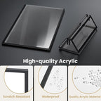Acrylic Sign Holder 4X6 Black Picture Frame Double-Sided -6 Pack | Sign Stand - Image 5