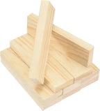 MECCANIXITY 10Pcs Wood Strips Slats, 3/8" x 1‑1/4" x 4" Thin Wood Sticks Flat by MECCANIXITY
