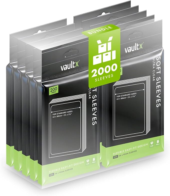 Vault X Trading Card Penny Sleeves, High Clarity, Inner Sleeves, Collectible by VaultX
