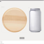 Round Wooden Discs 5 inch, Modern Coasters, Wood Rounds - Image 2