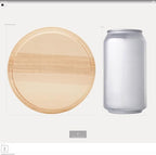 Round Wooden Discs 5 inch, Modern Coasters, Wood Rounds - Image 2