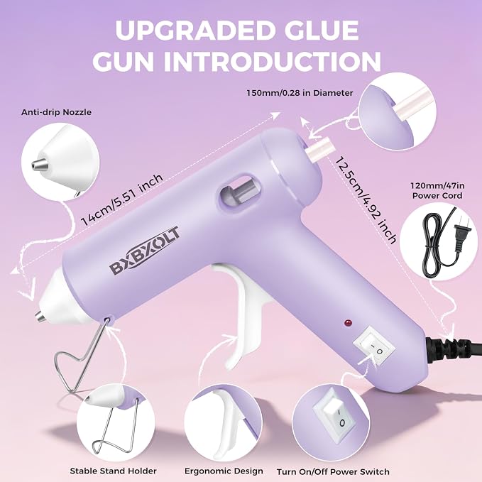 30W Dripless Hot Glue Gun Kit, Fast Heat Nozzle - Image 3