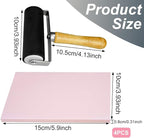 4 Pcs Rubber Carving Linoleum Blocks 4x6 Inch Rectangular Rubber Stamp Carving - Image 2