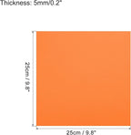 MECCANIXITY EVA Foam Sheets Orange 9.8 Inch x 9.8 Inch 5mm Thick Crafts Foam - Image 2