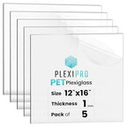 12"x16", Flexible PET Plexiglass Sheets | Transparent, shatter-resistant by PlexiPro