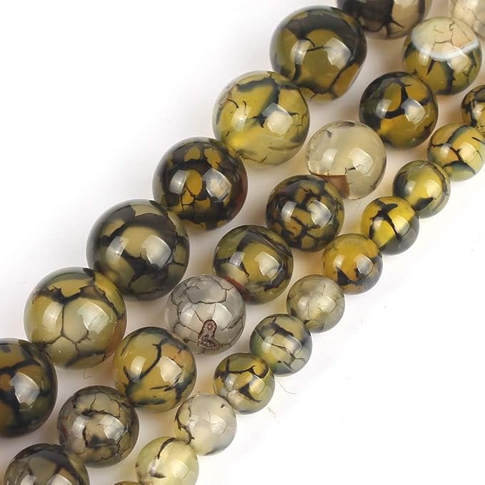35pcs Smooth Natural Yellow Agate Beads - Image 5