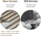 160 Pcs Transparent Lace Stickers - Image 5