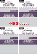 Sleeve Kings Medium Square Card Sleeves 80 X 80 mm by SleeveKings