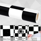 Black White Checkered Bulletin Board Paper Roll Black Plaid Bulletin Board - Image 4