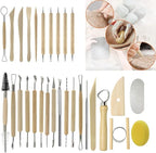 Clay Tools 40PCS Pottery Tools Clay Sculpting Tools Polymer Clay Tools Kit - Image 5