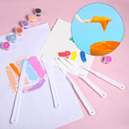 5Pcs Plastic Spatula Palette Knives, Palette Knives Set Thin and Flexible Art - Image 6