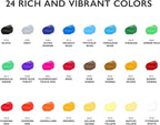 Acrylic Paint Set Canvas Art Paints 24 Colors Perfect Paint Finish - Image 4