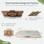 BuilderButler 1500 Pieces 2-in-1 Tilting & Rotating Puzzle Board – Portable - Image 3
