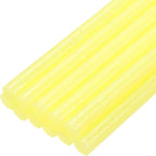 uxcell Mini Hot Glue Sticks for Glue Gun 7mm x 100mm Glitter Light Yellow 12pcs by uxcell