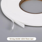 Tatuo 2 Rolls Double Sided Foam Tape PE Foam Tape Sponge Soft Mounting Adhesive - Image 4