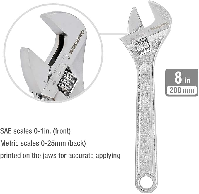 WORKPRO Large Pliers & Wrench Set 6-Piece - Image 3