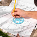 Circle Template for Drawing, Plastic Circle Stencil Geometric Circle Ruler for - Image 4