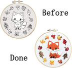 Louise Maelys Fox Embroidery Kit - Image 4