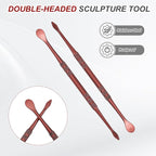 HARFINGTON 11pcs Wax Carving Tool 4.75" Double-Headed Stainless Steel Sculpture - Image 4
