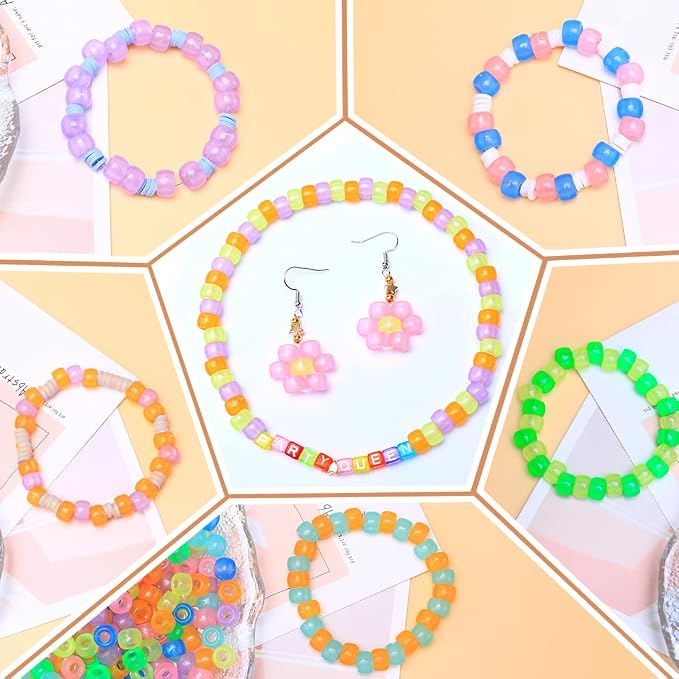 Iooleem Pony Beads, Beads for Jewelry Making, Beading Supplies, Arts & Crafts - Image 4