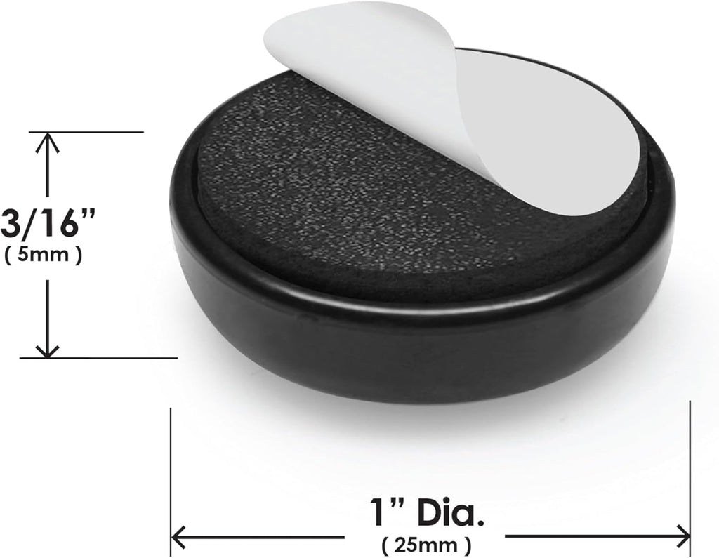 Slipstick GorillaGlides Kitchen Appliance Sliders (16 x 1” Round Glides) Self Adhesive Countertop Appliance Sliders Provide Easy Sliding and Saves Space on Counters