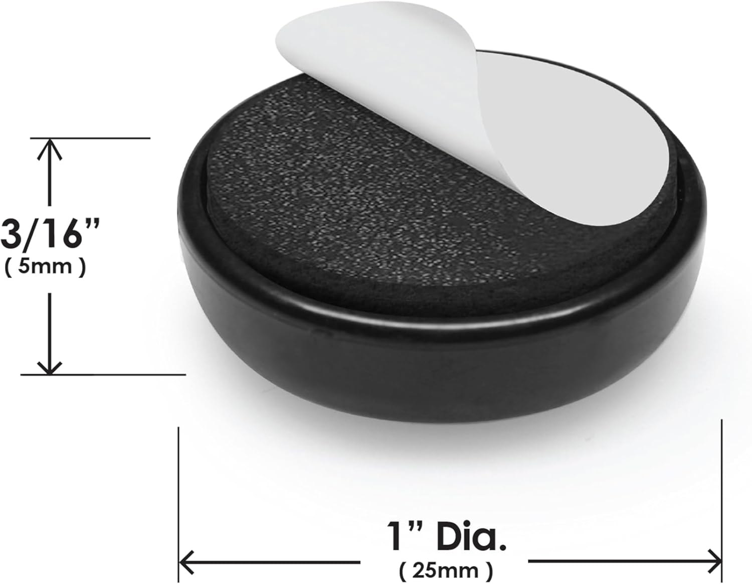 Slipstick GorillaGlides Kitchen Appliance Sliders (16 x 1” Round Glides) Self Adhesive Countertop Appliance Sliders Provide Easy Sliding and Saves Space on Counters