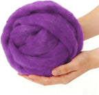 Felting Wool for DIY Craft, Needle Felting Wool Purple, 3.4oz Wool Roving for by %22VNAKER%22+Flagship