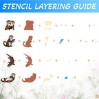 4Pcs Clear Stamps and Cut Dies Set - Image 4