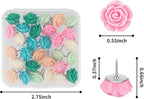 Cuttte 30pcs Decorative Flower Push Pins - Image 2