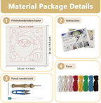 DOODLREAM Christmas Santa Claus DIY Punch Needle Embroidery Kit - Image 2