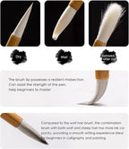 10-Piece Chinese Calligraphy Brush Set - Image 3