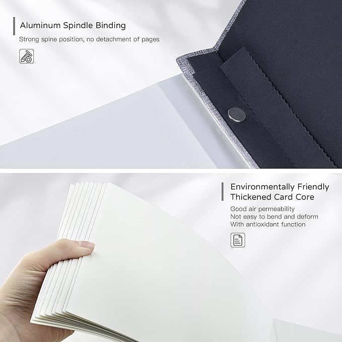 Popotop Large Photo Album Self Adhesive 4x6 5x7 8x10 Scrapbook Album DIY - Image 7