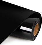 RENLITONG Black Iron on Vinyl 12Inch by 15ft Roll HTV by RENLITONG