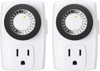 BN-LINK BND-60/U47 Indoor Mini 24-Hour Mechanical Outlet Timer by BN-LINK