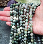 Zenkeeper 116 Pcs Moss Agate Beads - Image 3