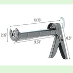 Bates- Caulking Silicone Gun, 10:1 Thrust Ratio, Hand Caulking Guns, No Drip - Image 2