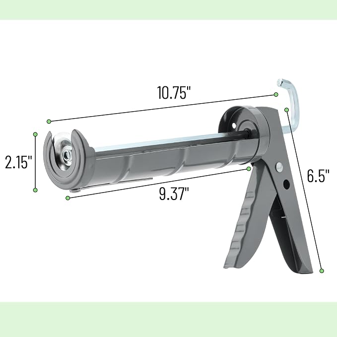 Bates- Caulking Silicone Gun, 10:1 Thrust Ratio, Hand Caulking Guns, No Drip - Image 2