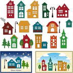 16 Styles Houses Metal Cutting Dies DIY Paper Craft Die Cuts Carbon Steel by DELORIGIN
