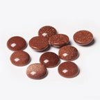 20pcs 10mm Natural Stone No Hole Gold Sandstone Semicircle Smooth Cabochons - Image 2