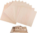 12 Pack Basswood Sheets 1/8 x 12x12 Inch Unfinished Wood Thin Plywood Sheets by iUoczi