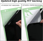 HTVRONT Permanent Vinyl Roll, 2 Rolls 12" x 14FT Black & White Adhesive Vinyl - Image 2