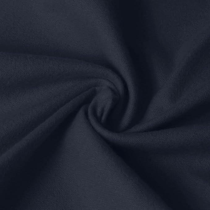 59”W Cotton Flannel Fabric, Super Soft 150GSM, Medium Weight Solid Arts & by Unknown