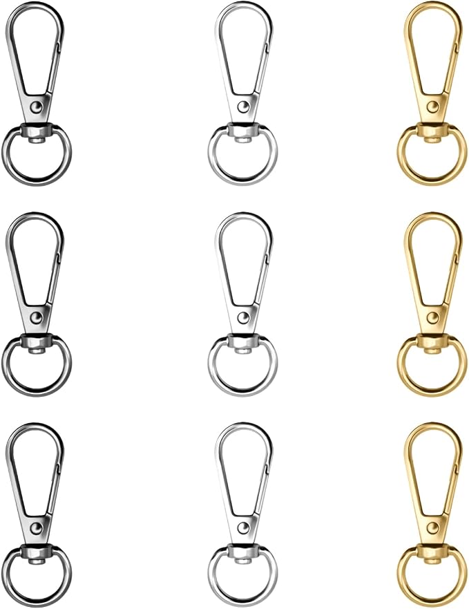 12pcs Swivel Push Gate Snap Hooks Clasps by TiSuit