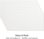 KINGART Stretched White Canvas Set – Rectangle, 8x16 Inch, Triple Gesso Primed - Image 5