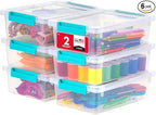 IRIS USA 2 Qt. Craft Storage Bins by IRISUSA