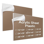 Roowest 2 Pcs 30 x 40 Inch, 1/4 Inch Thick Clear Acrylic Sheet Plastic Sheet by Roowest