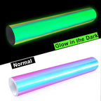 WRAPXPERT Glow in the Dark Permanent Adhesive Vinyl Holographic Iridescent - Image 4