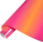 Tintnut Pink Yellow Gradient Heat Transfer Vinyl Roll, stretch washable by Tintnut