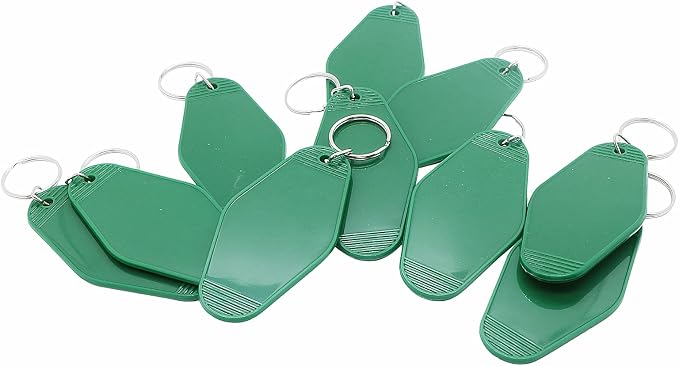 10pcs Blank Hotel Keychains Bulk Vintage Motel Keychain Vinyl HTV printing - Image 3